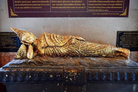 Buddha statue covered with gold leaf