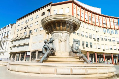 Olympias Monument and Fountain