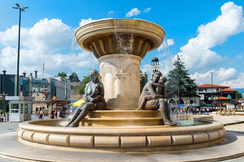 Olympias Monument and Fountain
