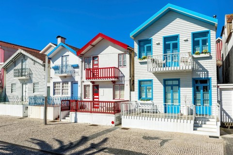 Palheiros typical houses