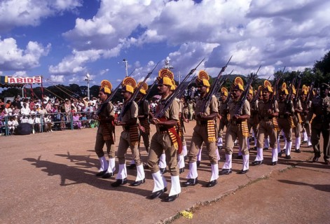 Dussera procession during Navarathri festival at Mysuru