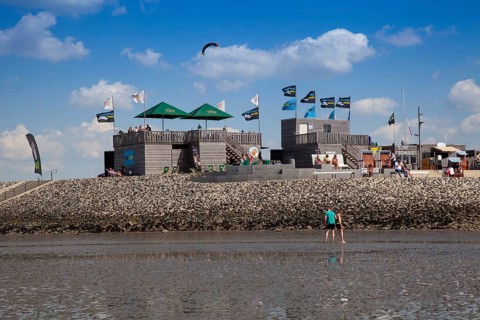 Water sports centre of the family lagoon Perlebucht