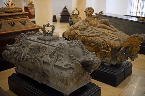 Coffins in the Hohenzollern Crypt