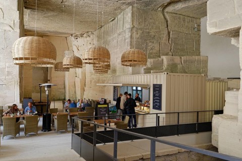 Cafe in a quarry