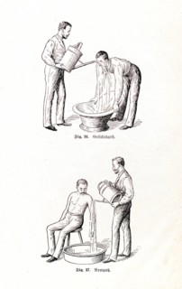 Water pours