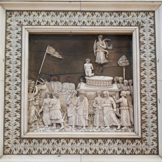 Triumphal procession of chastity after the Trionfi by Francesco Petrarch