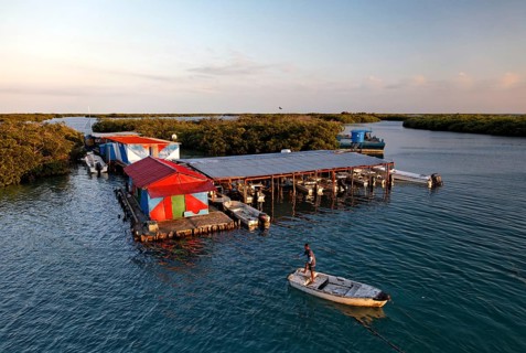 Dive centre with boats