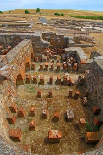 Ruins of the Roman villa of Pisoes