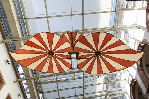 Replica of the flying machine of Albrecht Ludwig Berblinger