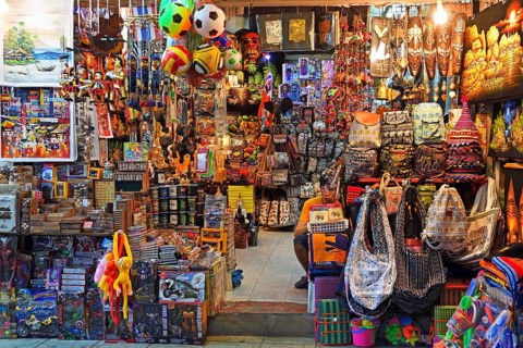 Typical souvenir stall