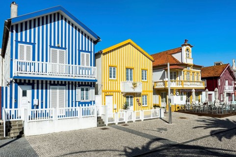 Palheiros typical houses