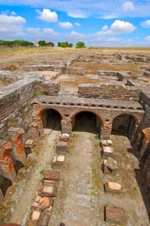 Ruins of the Roman villa of Pisoes