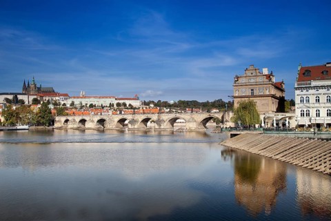 Charles Bridge with St. Vitus Cathedral