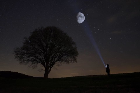 Moon rising