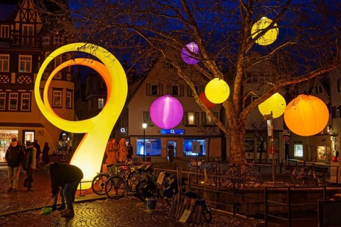 Coloured laterns