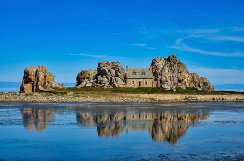 House between rocks