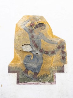 Fresco on a dilapidated house