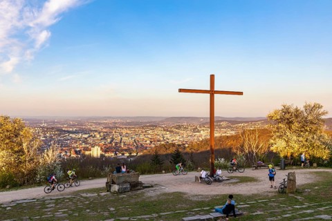 View from Birkenkopf over Stuttgart-West and city centre