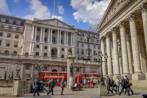 Bank of England (left)