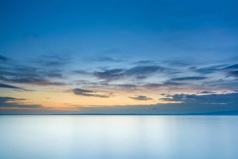 View from Arbon over Lake Constance at sunrise