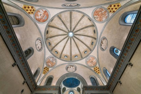 Room and dome of the Sagrestia Vecchia