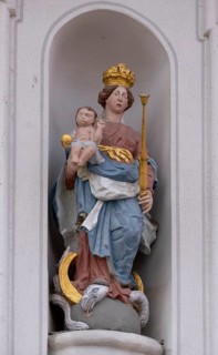 Madonna on a house in Ladenburg