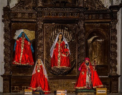 Wooden figures of the saints