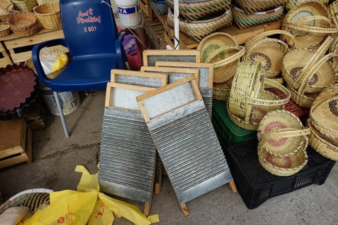 Washboards and basketry