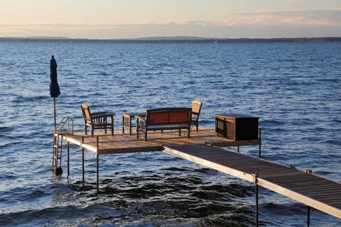 Sundeck on the Saint Lawrence River