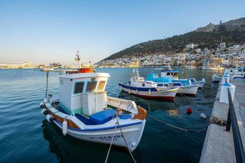 Fishing boats in the harbour of Kalymnos