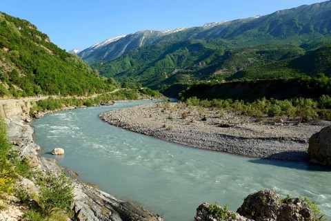 River Vjosa near Permet