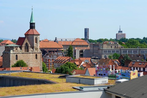 View from the castle to Magniviertel