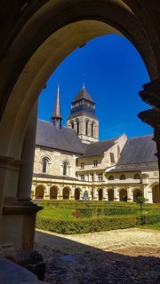 Grand moutier cloister of The Royal Abbey of Fontevraud Abbey