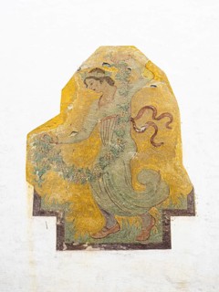 Fresco on a dilapidated house