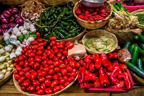 Vegetable stalls