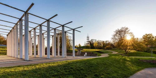 Artwork Stangenwald im Hoehenpark Killesberg