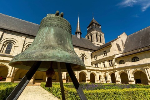Grand moutier cloister of The Royal Abbey of Fontevraud Abbey