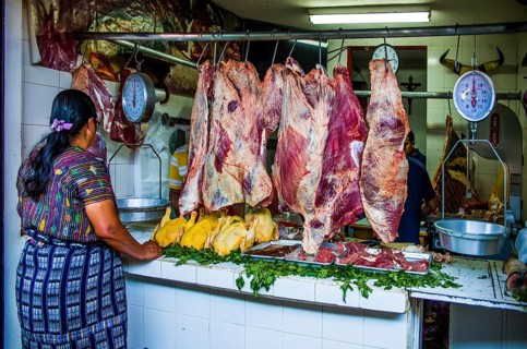 Meat stall