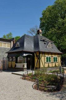 Half-timbered pavilion