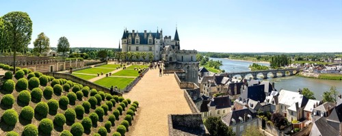 Gardens of renaissance castle of Amboise
