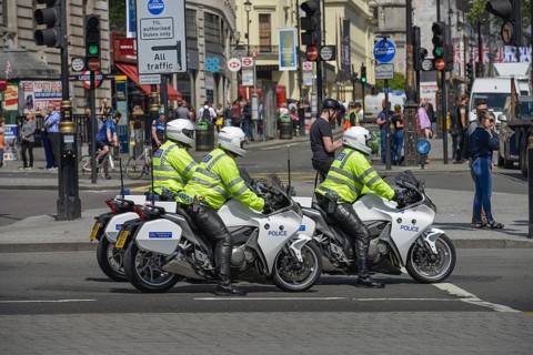 Police motorbikes