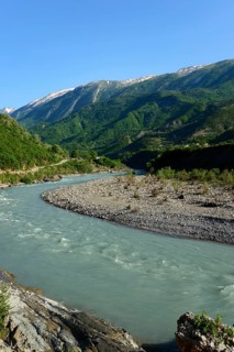 River Vjosa near Permet
