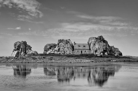 House between rocks