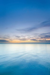 View from Arbon over Lake Constance at sunrise