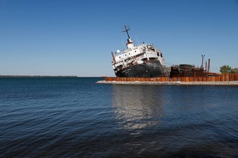 Shipbreaking site