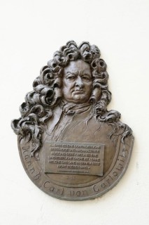 Commemorative plaque for Carl von Carlowitz