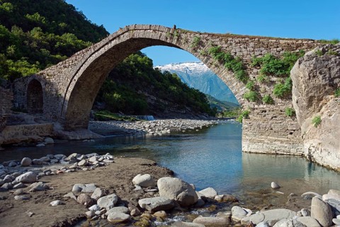 Ottoman stone arch bridge Ura e Katiut