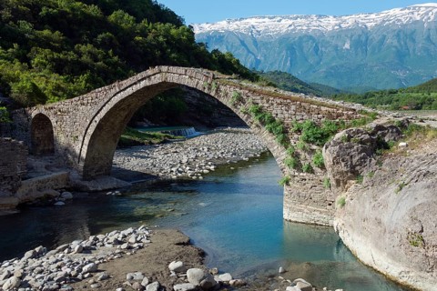 Ottoman stone arch bridge Ura e Katiut