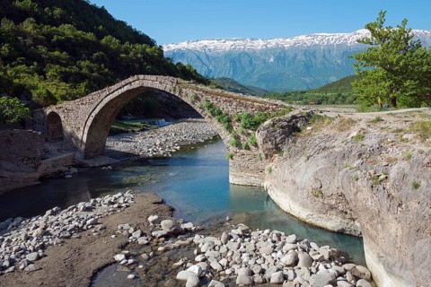 Ottoman stone arch bridge Ura e Katiut