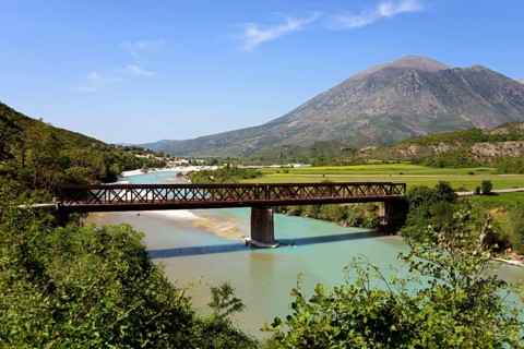 Bridge over Drino River at Tepelena